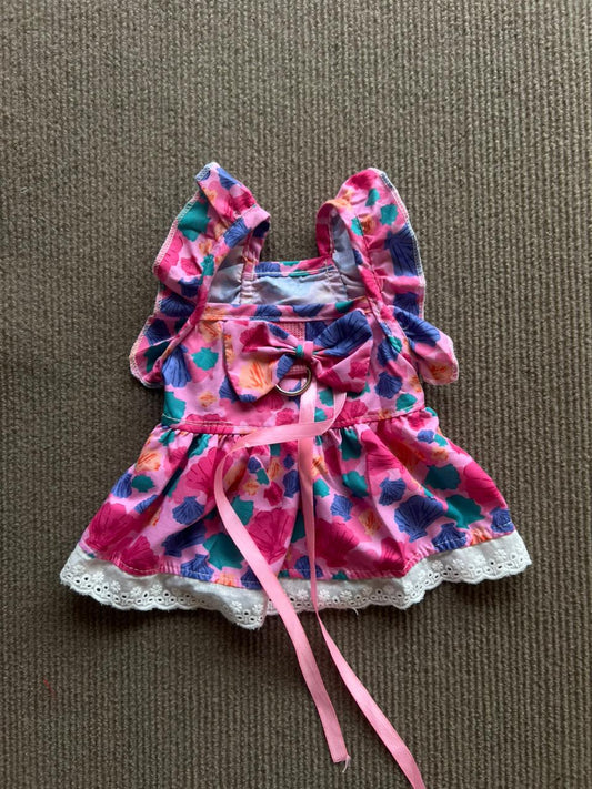 VESTIDO CONCHAS ROSA
