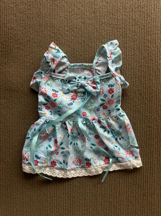 VESTIDO FLOR CELESTE