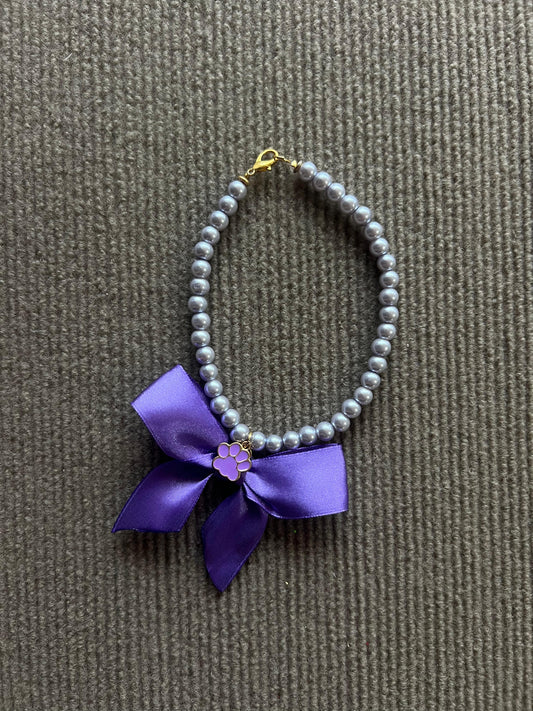 COLLAR LAZO MORADO
